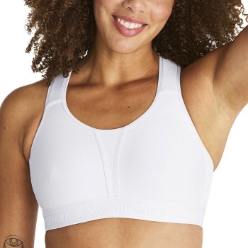 Swegmark BH Kimberly Iconic Moulded Cups Sports Bra Hvid polyamid F 95 Dame