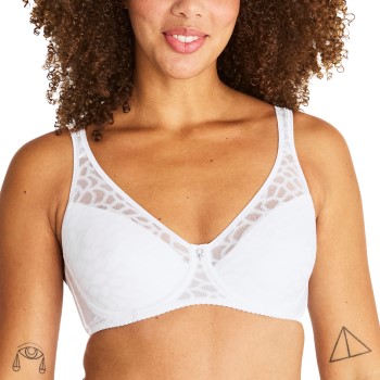 Swegmark BH Rita Icon Padded Wire Bra Hvid D 90 Dame