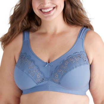 Swegmark BH Treasure Soft Bra Blå bomuld D 80 Dame