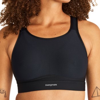 Swegmark BH Victorious Strenght Spacer Sports Bra Sort F 80 Dame