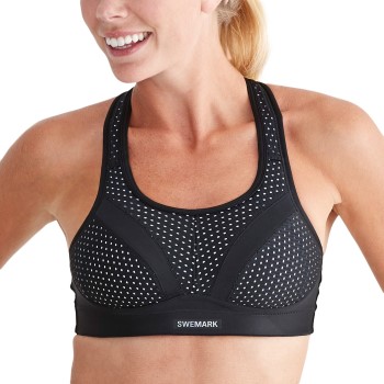 SWEMARK Sport by Swegmark Swemark Incredible Extreme Support Sports Bra BH Sort C 95 Dame