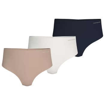 Tommy Hilfiger Trusser 3P Logo HW Thong Flerfarvet Medium Dame