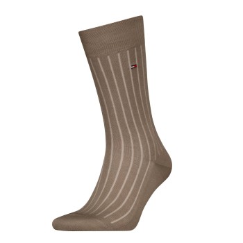 Tommy Hilfiger Legwear Tommy Hilfiger Strømper Premium Rib Crew Socks Brun Str 47/48 Herre
