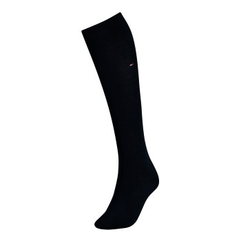Tommy Hilfiger Strømper Women Cotton Knee High Sock Mørkblå bomuld Str 35/38 Dame