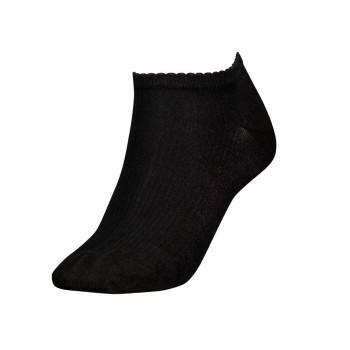 Tommy Hilfiger Strømper Women Premium Rib Sneaker Socks Sort Str 35/38 Dame