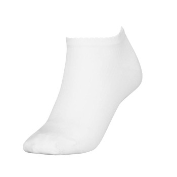 Tommy Hilfiger Legwear Tommy Hilfiger Strømper Women Premium Rib Sneaker Socks Hvid Str 35/38 Dame