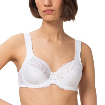 Triumph BH Modern Lace Cotton W02 Hvid C 90 Dame