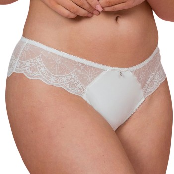 Trofé Trofe Brazilian Brief Trusser Hvid polyamid Large Dame
