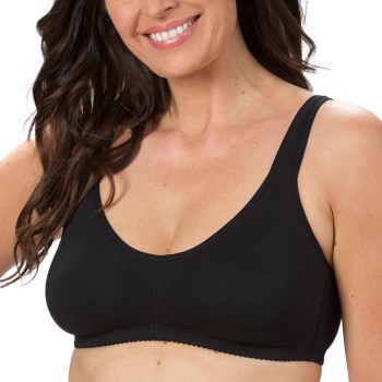 Trofé Trofe Comfort Lounge Bra BH Sort bomuld B 90 Dame