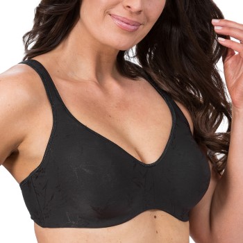 Trofé Trofe Ebba Underwire Bra BH Sort D 75 Dame