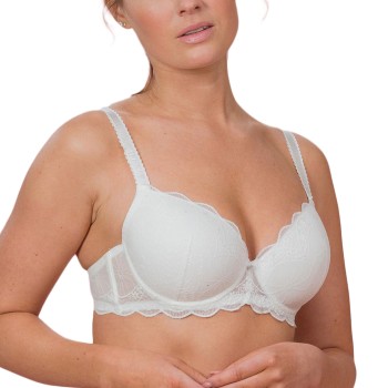Trofé Trofe Julia Lace Padded Bra BH Hvid polyamid B 75 Dame