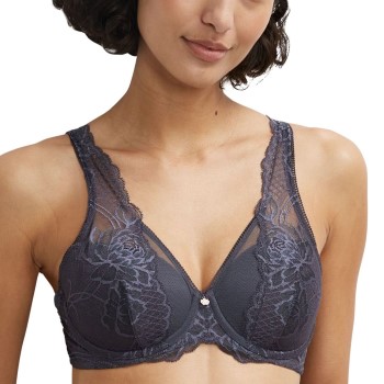 Se Florale by Triumph Wild Peony Florale WP Bra Bh Mørkgrå  C 80 Dame ved Timarco