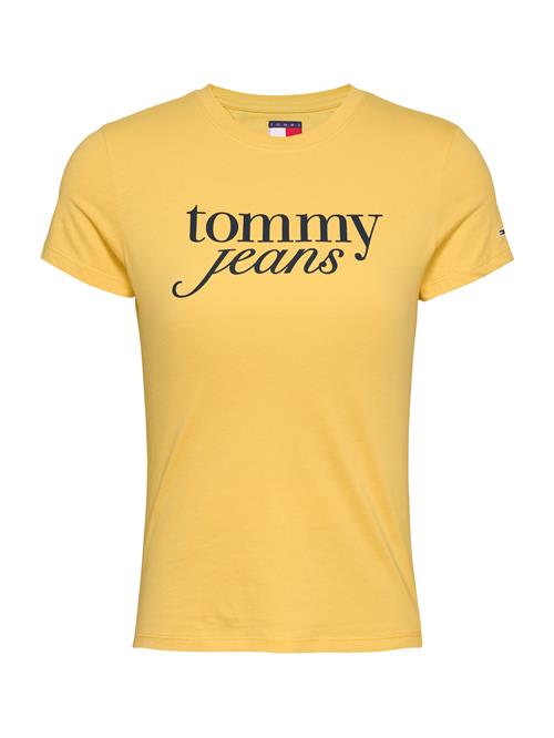 Tommy Jeans Shirts 'ESSENTIAL'  curry / hvid