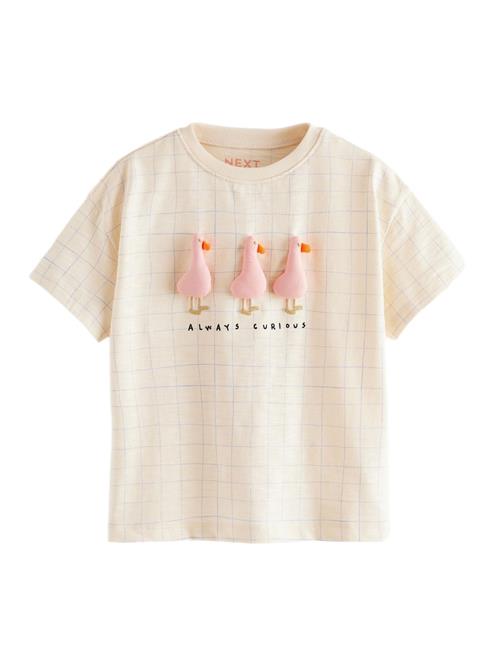 Se Next Bluser & t-shirts 'Regular Fit'  creme / orange / lyserød / sort ved About You
