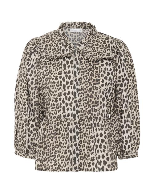 KAREN BY SIMONSEN Bluse 'KBUlrike'  lysebeige / brun / mokka / taupe