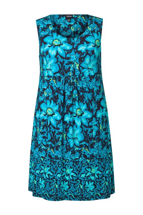 Ulla Popken Kjole  marin / azur / aqua / lime