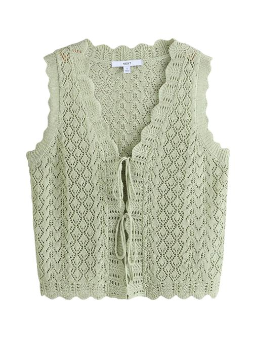 Next Strikvest  pastelgrøn