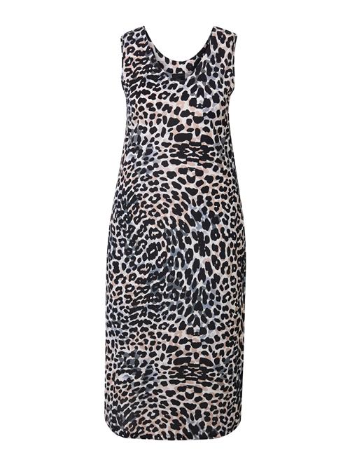 Ulla Popken Sommerkjole  sort / offwhite