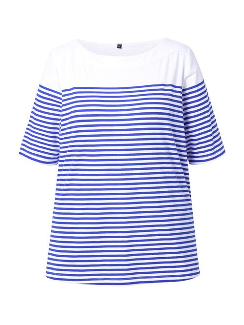 Ulla Popken Shirts  royalblå / offwhite