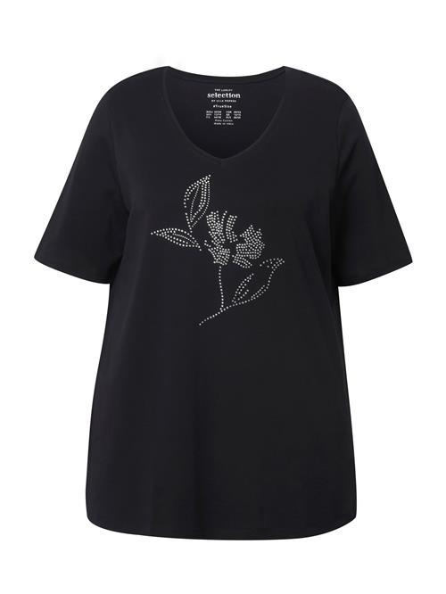 Ulla Popken Shirts  sort / sølv