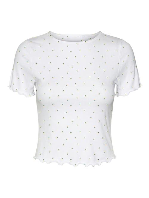 VERO MODA Shirts 'VMHARRY'  citron / mørkegrøn / hvid