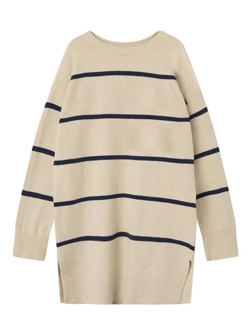 NAME IT Kjole  beige / mørkeblå