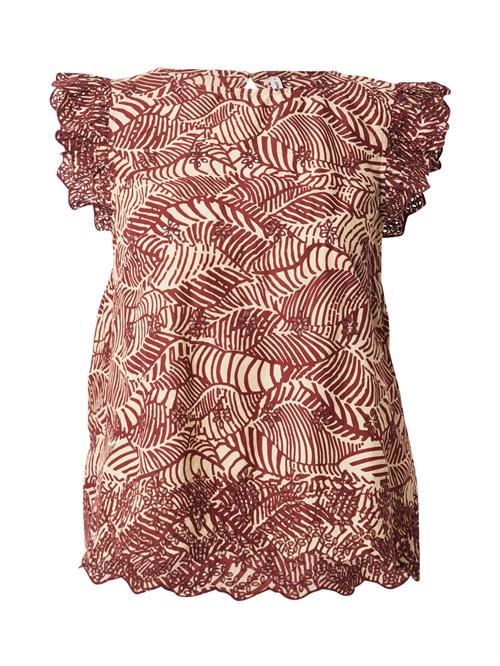ONLY Bluse 'ONLLOU'  rustbrun / cappuccino