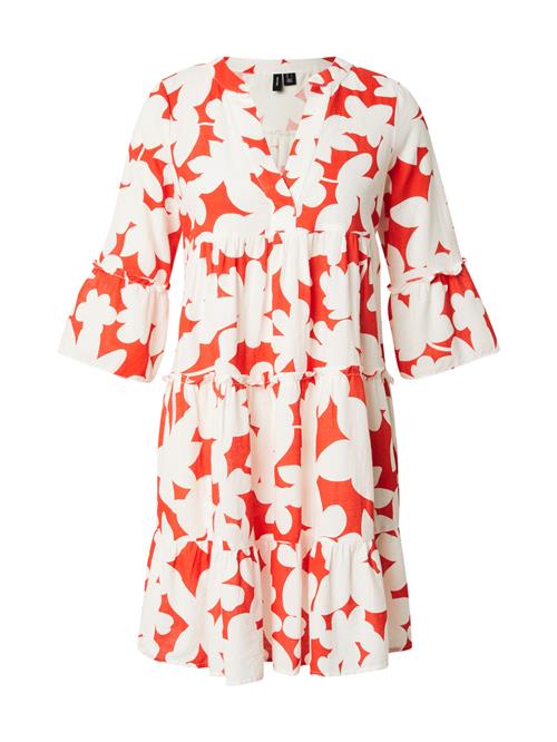 VERO MODA Tunika  brandrød / hvid