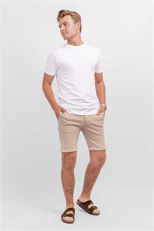 Chino Shorts - Beige - Herre - 3XL - TeeShoppen