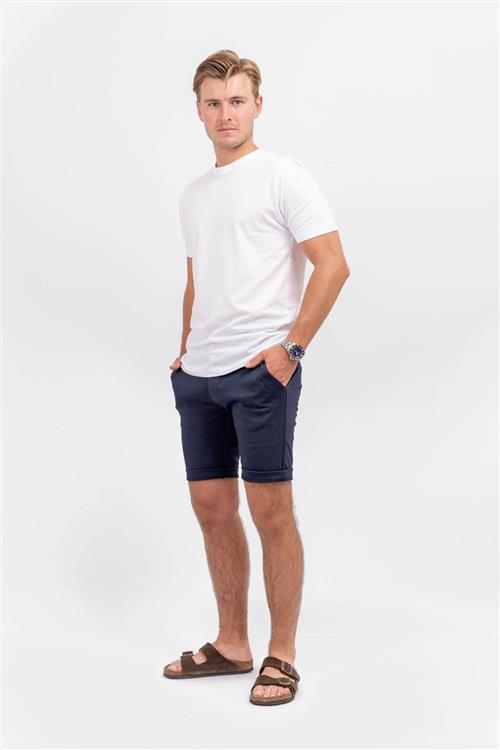 Chino Shorts - Navy - Herre - 2XL - TeeShoppen