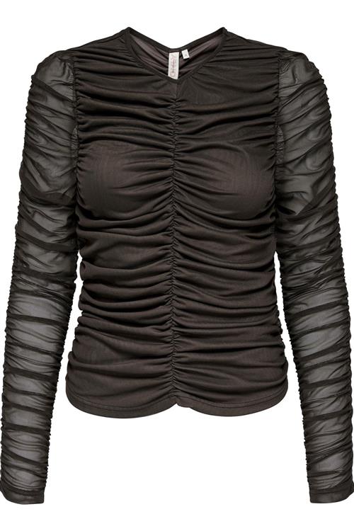 Liv Langærmet Bluse - Sort - S - ONLY