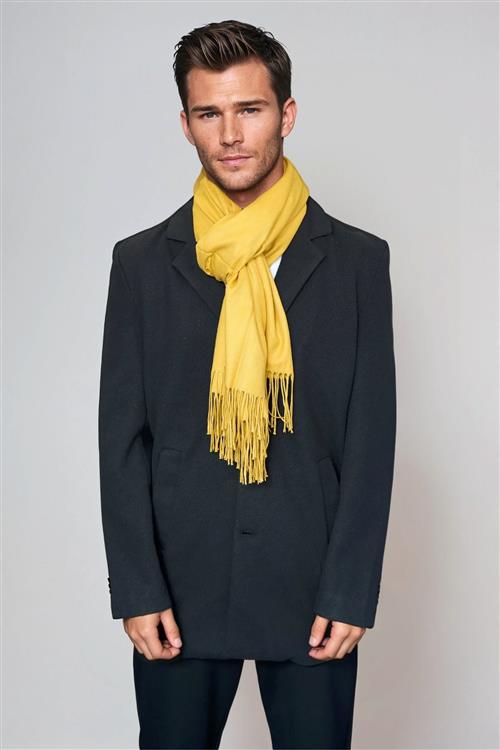 Tørklæde - Yellow - Herre - One Size - TeeShoppen