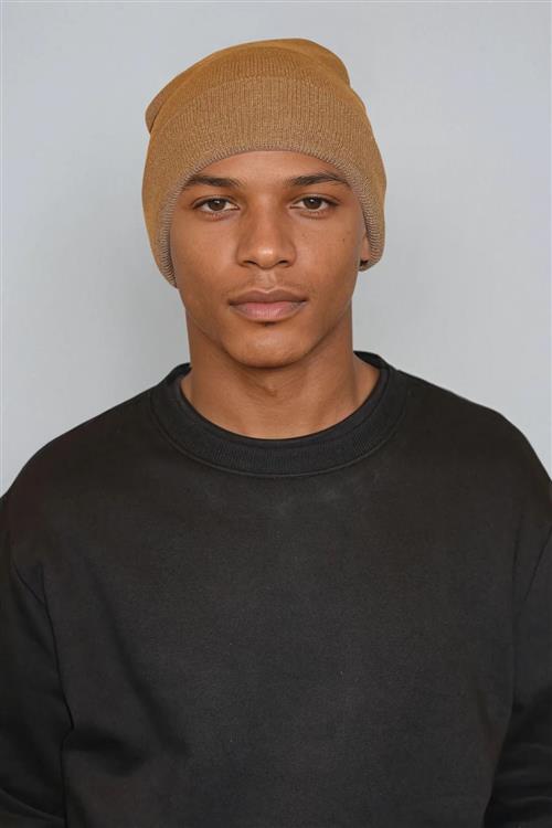 Classic beanie - Khaki - One Size - TeeShoppen