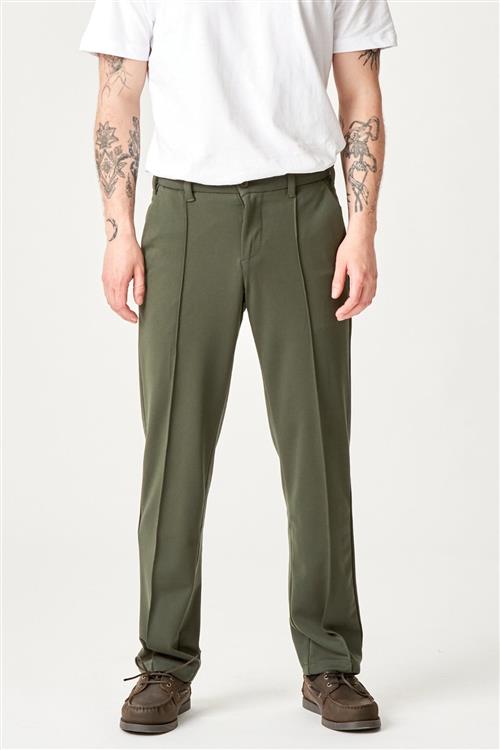 Performance Pants Loose Fit - Mørk Oliven - 34/32 - Bukser med stretch - TeeShoppen