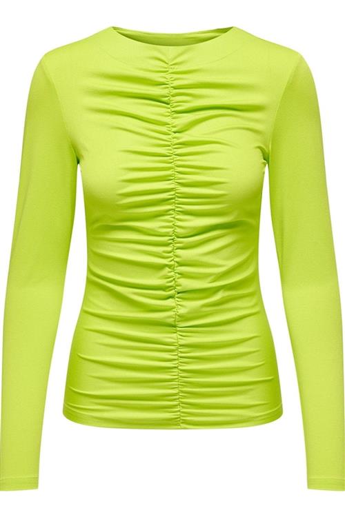 Sofie Langærmet Bluse - Lime Punch - L - ONLY