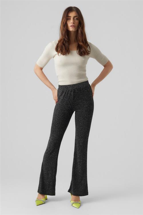 Kanva Flare Bukser - Silver Lurex - M - Vero Moda