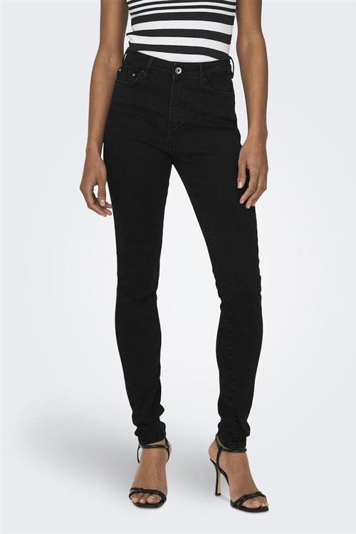 Iconic Højtaljet Jeans - Sort - 28/32 - ONLY