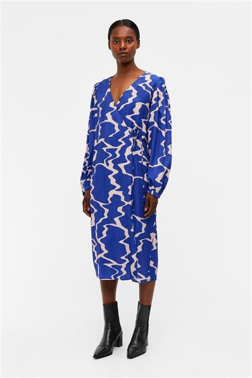 Vanja Wrap Kjole - Clematis Blue - 38 - Object