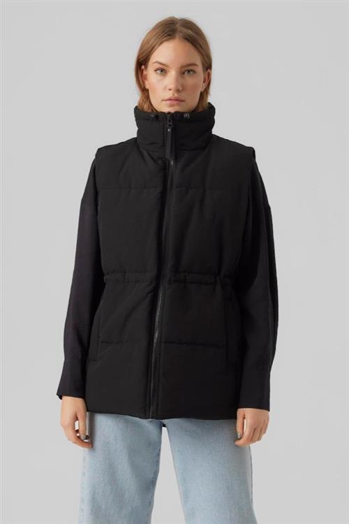 Bless Fiona Waistcoat - Sort - S - Vero Moda