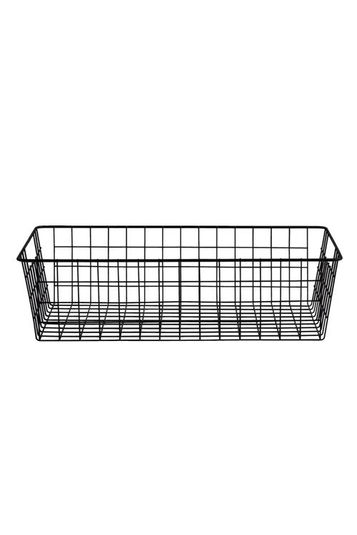 Stor Trådkurv - Black - Herre - One Size - TeeShoppen
