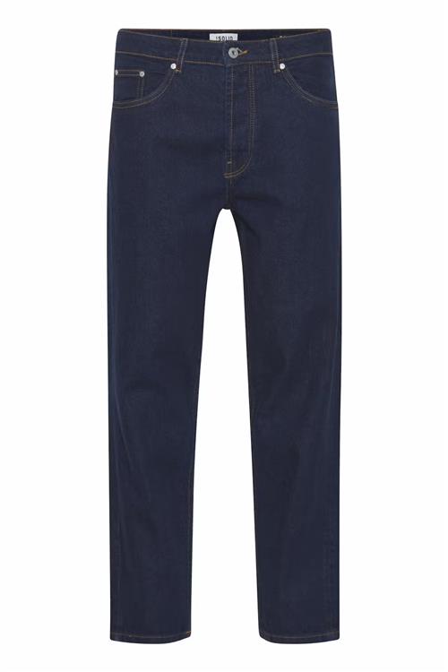 Dylan Dad Fit Jeans - Dark Blue Denim - Herre - 31/32 - Solid