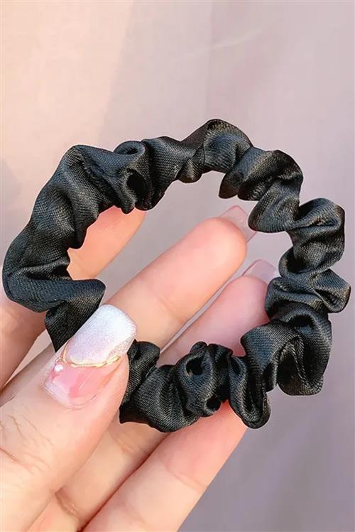 Kamilla Scrunchie - Sort - One Size - TeeShoppen