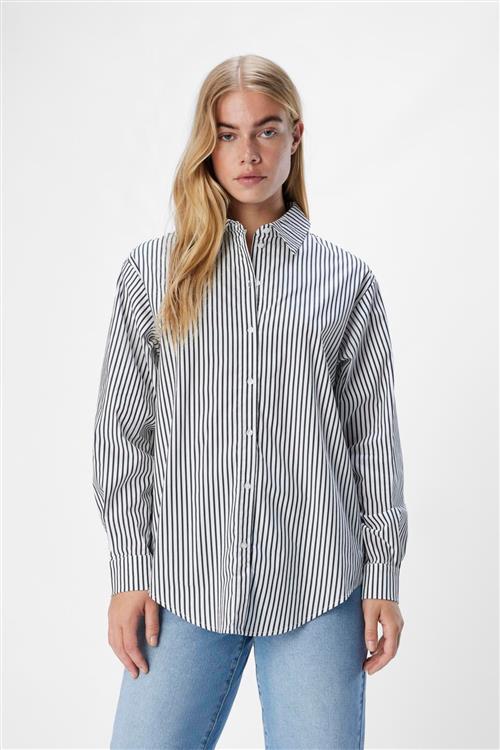 Tutta LO L/S Shirt - Sort/Hvid - 40 - Object