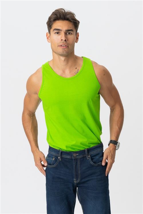 Basic Tanktop - Lime Grøn - S - TeeShoppen