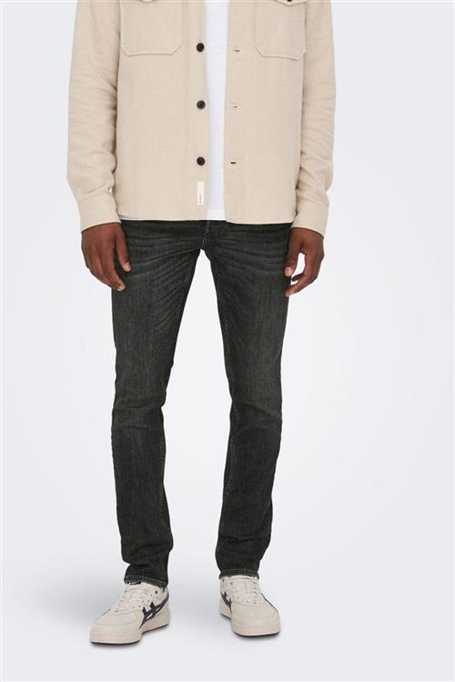 Loom Slim Black Jeans - Sort - Slim fit - Herre - 31/34 - Only & Sons