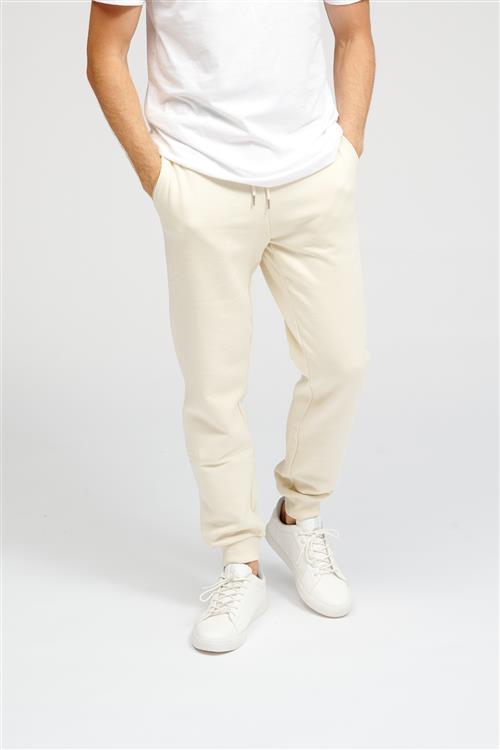Basic Sweatpants - Lys Beige - Herre - L - TeeShoppen