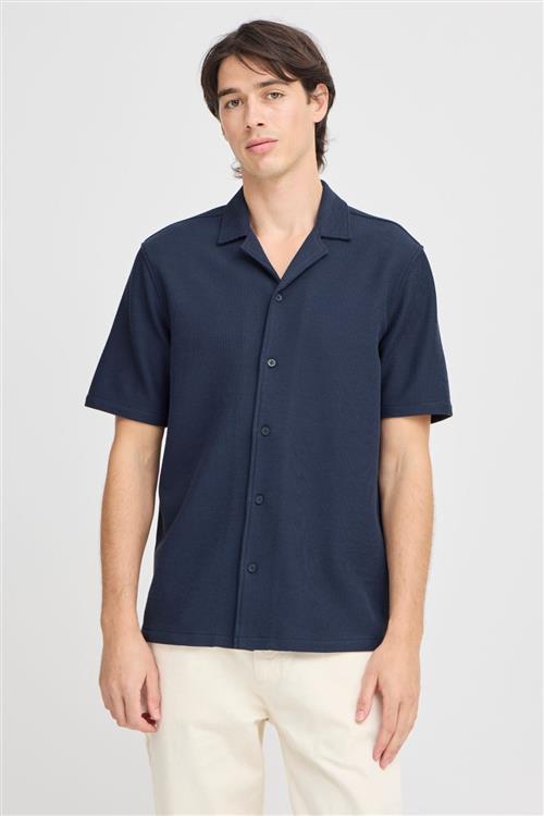 Knitted Shirt - Navy - L - TeeShoppen