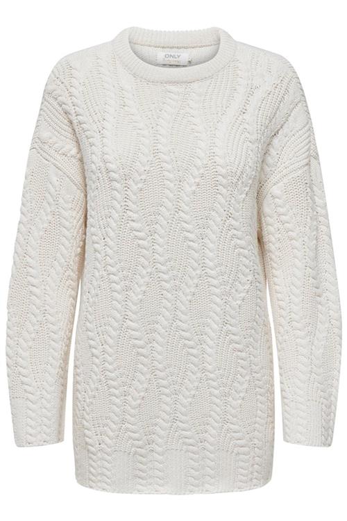 Nora Loose Knit - Cloud Dancer - XL - ONLY