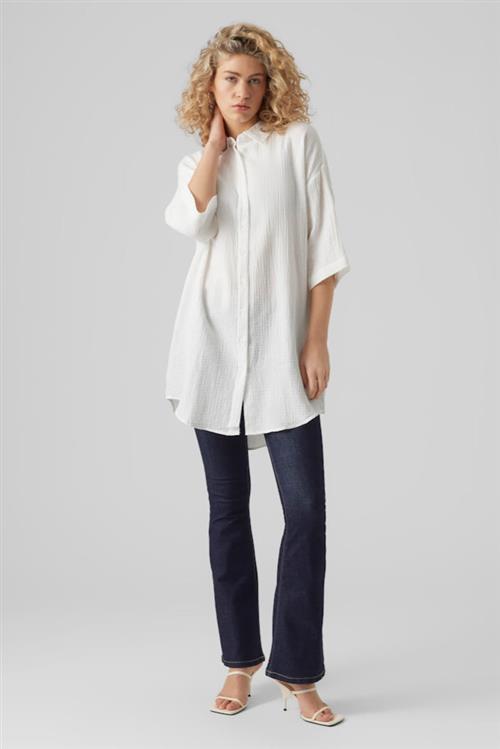 Natali Oversized Skjorte - Snow White - S - Vero Moda