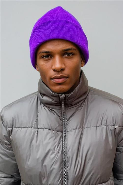 Classic beanie - Lilla - One Size - TeeShoppen